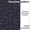 Seamless-Pattern-Bunnies-Dark-Wallpaper
