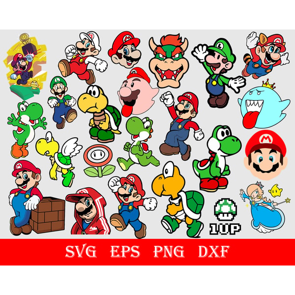 Mario Controller Svg Super Mario Svg, mario svg files for cricut, mario svg bundl - Inspire ...