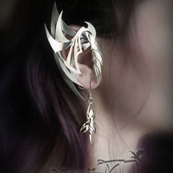Dragon ear cuffs | Elven Jewelry | fantasy butterfly | Wings of the Dragon