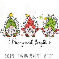 Christmas gnomes PNG, Christmas  gnomes clip art, Christmas  gnomes Sublimation, Instant Download, Digital Download