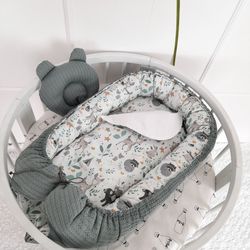 baby  nest  for  newborn.  pillow as  a  gift