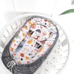 baby  nest  for  newborn.  pillow as  a  gift