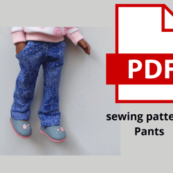 PDF Sewing Pattern Jeans for Paola Reina dolls