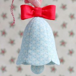PDF Bell Christmas Ornament Sewing Pattern