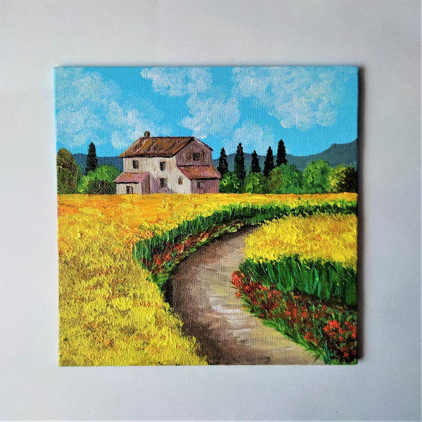Handwritten-provence-landscape-house-in-the-field-by-acrylic-paints-on-canvas-7.jpg