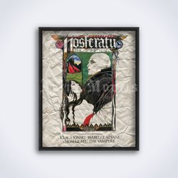 Nosferatu the Vampyre vintage vampire horror movie poster, printable art, print (Digital Download)