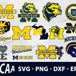 michigan wolverines svg bundle, michigan wolverines svg, sport svg, ncaa svg, png, dxf, eps digital file.