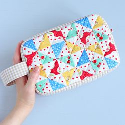 PDF Rectangular Pouch with Handle Sewing Pattern