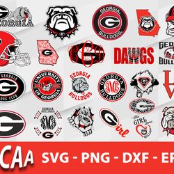 georgia bulldogs svg bundle, georgia bulldogs svg, sport svg, ncaa svg, png, dxf, eps digital file.