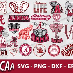 alabama crimson tide svg bundle, alabama crimson tide svg, sport svg, ncaa svg, png, dxf, eps digital file.