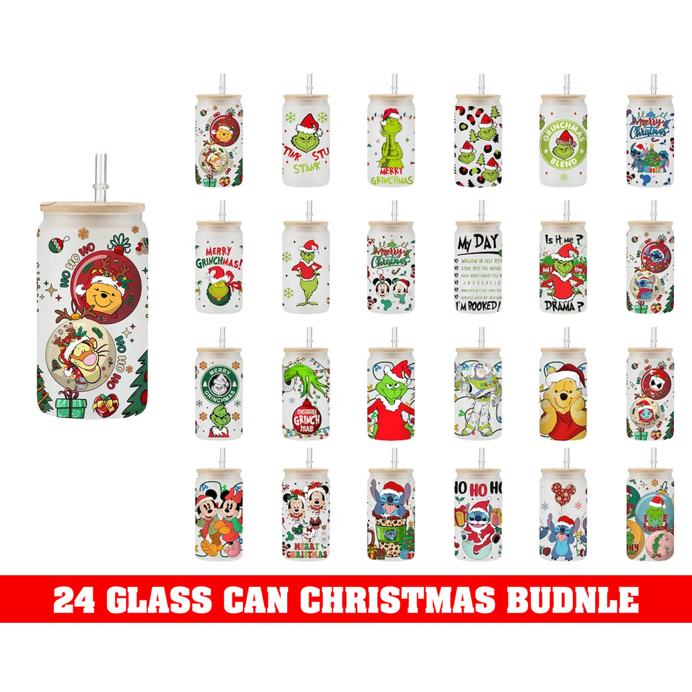Cartoons Christmas 16oz Libbey Can Glass CRM07112201 7.99.jpg