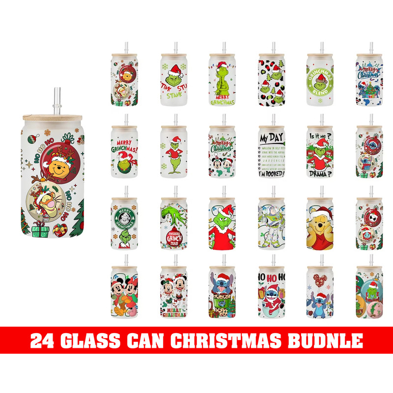 Cartoons Christmas 16oz Libbey Can Glass CRM07112201 7.99.jpg