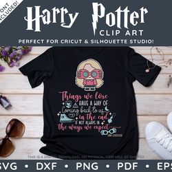 harry potter clip art pdf eps svg dxf png - luna lovegood ravenclaw quote design plus free logo and font!