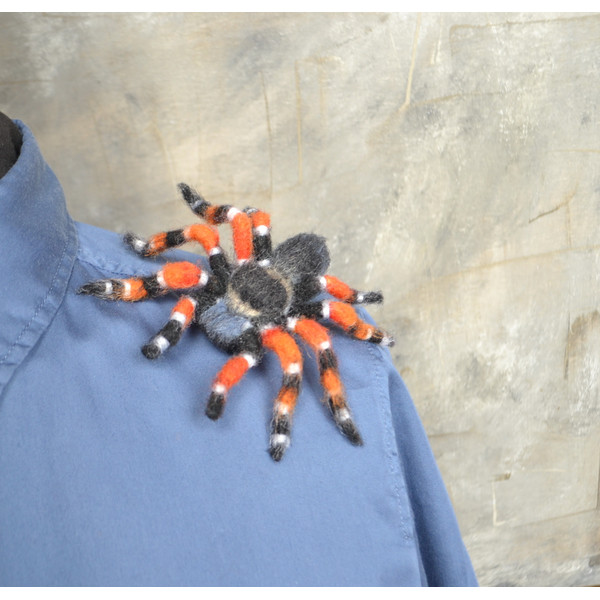 Tarantula spider replica brooch (9).JPG