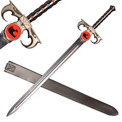 fully handmade thundercat sword stainless steel emblem lights up by pushing button
