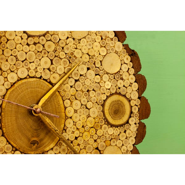 Mandala clock, Natural Wood Clock, Tree Slice Clock, Wood Sl - Inspire ...