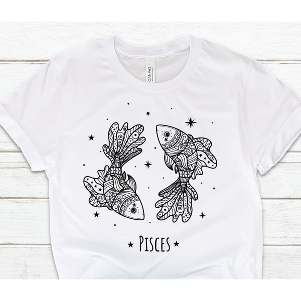 Pisces Outline SVG, Pisces clip art, Outline, SVG File, hand - Inspire ...