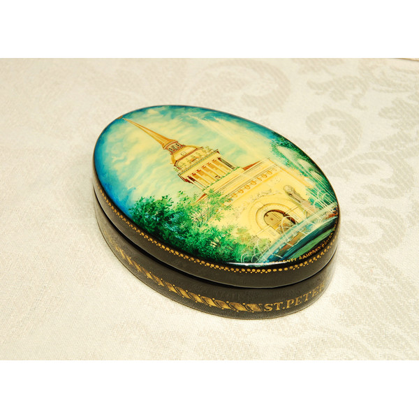 Admiralty St Petersburg lacquer box