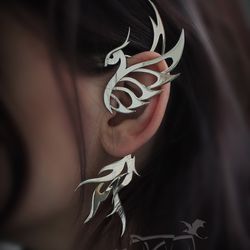 Ear cuff Phoenix | fantastic jewelry | Fire bird | Handmade