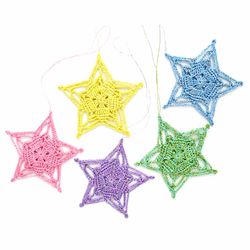 Star Ornament  Christmas Crochet Pattern , PDF file digital download.