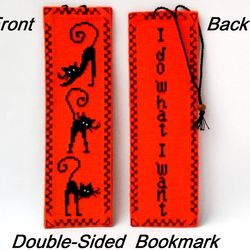 embroidered bookmark with quote, mother in law gift, cat mom, best friend readers gift, cat lady gifts, cat lover gift