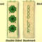 Bookmark Gifts for reader Double-sided bookmark Designs cross stitch Four leaf clover St Patricks day.jpg