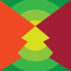 abstract geometric christmas tree