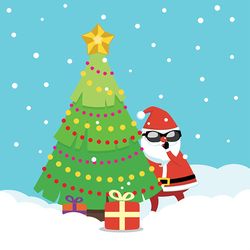 banner with secret santa