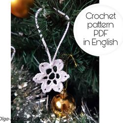 Snowflake  14 Christmas crochet pattern , crochet Snowflake pattern , crochet pattern , Irish Crochet , Motif crochet ,