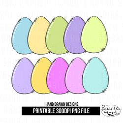 Easter Eggs Sublimation PNG Designs Bundle