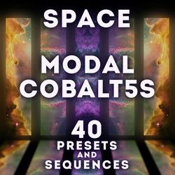 modal cobalt 5s - "space" 40 presets and sequences