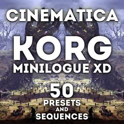 korg minilogue xd - "cinematica" 50 presets & 38 sequences