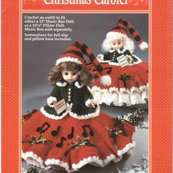 PDF Copy Crochet an outfit beither a 13" Music Box Doll or a 10 1\2 Pillow Doll