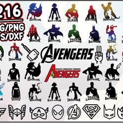 superhero bundle svg, marvel svg, avengers svg, cartoon svg png dxf eps file