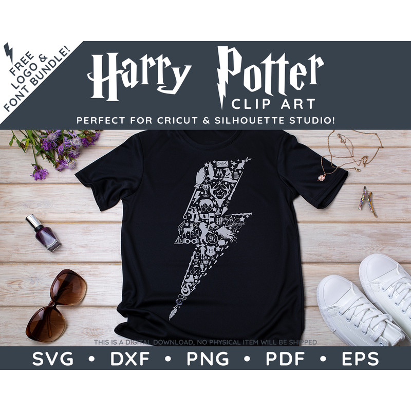 Harry Potter Lightening Bolt Bundle by SVG Studio Thumbnail3.png