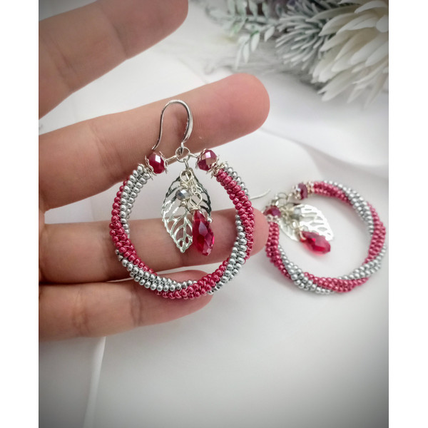 Hook-seed-beaded-crimson-and-silver-earrings.jpg