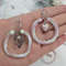 Pink-hoop-bridesmaid-earrings-set.jpg