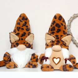 Leopard Cat Gnome , Cat lover gift , Bengal Cat Gnome