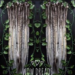 Set Viking Ombre Custom Dreads Synthetic Double Ended or Single Ended