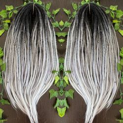 Set Wolf Crochet Ombre Synthetic  Dreadlocks Double Ended or Single Ended