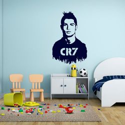 Football Sports, Football Stars, Cristiano Ronaldo Wall Sticker Vinyl Decal Mural Art Decor