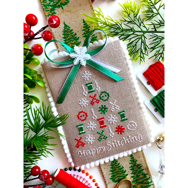 Happy Stitching Pattern HAPPY STITCHING CHRISTMAS TREE cross stitch pattern PDF by C | Inspire ...