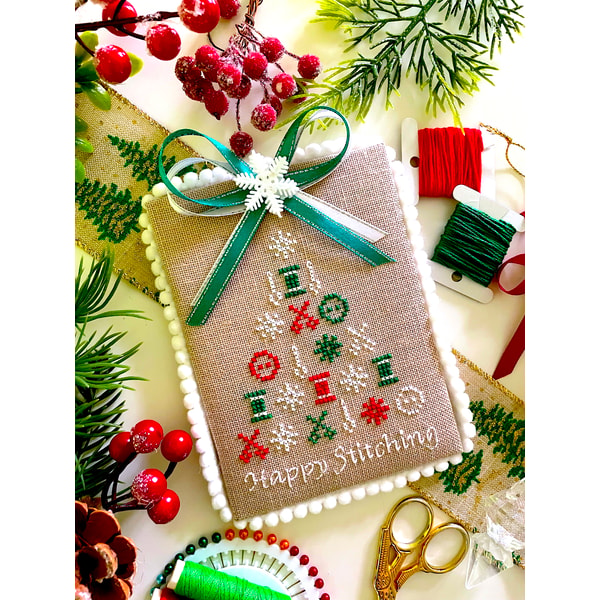 Happy Stitching Pattern HAPPY STITCHING CHRISTMAS TREE cross stitch pattern PDF by C | Inspire ...