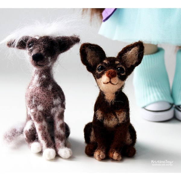 Felted Pets Handmade felted pet and handmade doll. Felted pet replica. F | Inspire ...