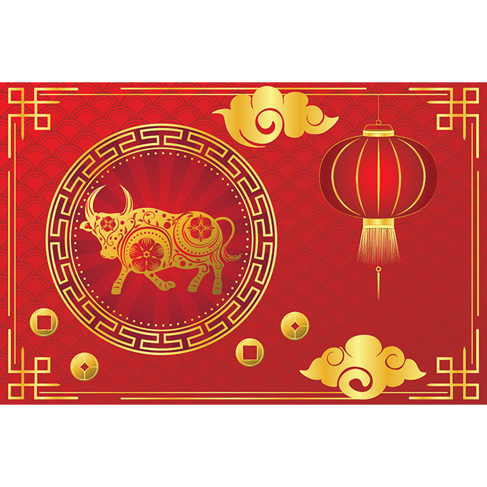 Card with bull and flowers4.jpg