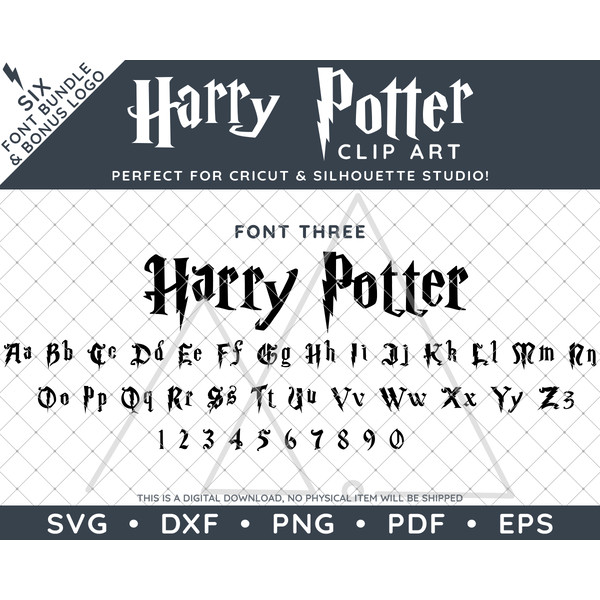 Harry Potter Six Font Bundle Thumbnail4.png