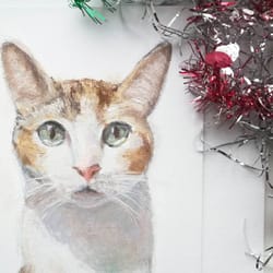 cat painting, customized pet painting