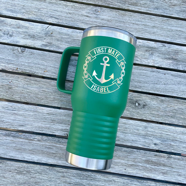 Personalized boat captain first mate tumblers Boat gifts Boating accessories Travel tumbler..jpg