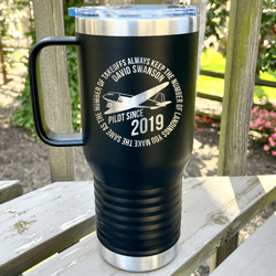 Personalized airplane tumbler Aviation gifts Pilot gift Airline pilot mug Flight school Flying tumbler Aviation quote