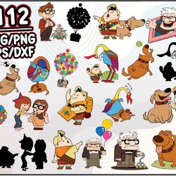 Disney Up Bundle SVG, Disney Up SVG, Cartoon SVG PNG DXF EPS File
